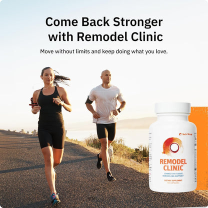 SaltWrap Remodel Clinic Joint Mobility Supplement, 60 Caps | Made in USA, with Quercetin, Bromelain, Fisetin and Senactiv Senolytic Complex for Senescent Cell Clearance & Tissue Recovery