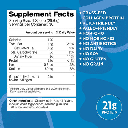 Dr. Kellyann Keto Bone Broth Protein Powder Bundle of (1) Chocolate, (1) Vanilla, & (1) Salted Caramel