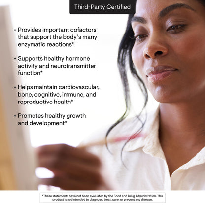 THORNE - Trace Minerals - Optimally Absorbed, Chelated Mineral Supplement with Zinc, Boron, Selenium, Chromium & Manganese - Third-Party Certified