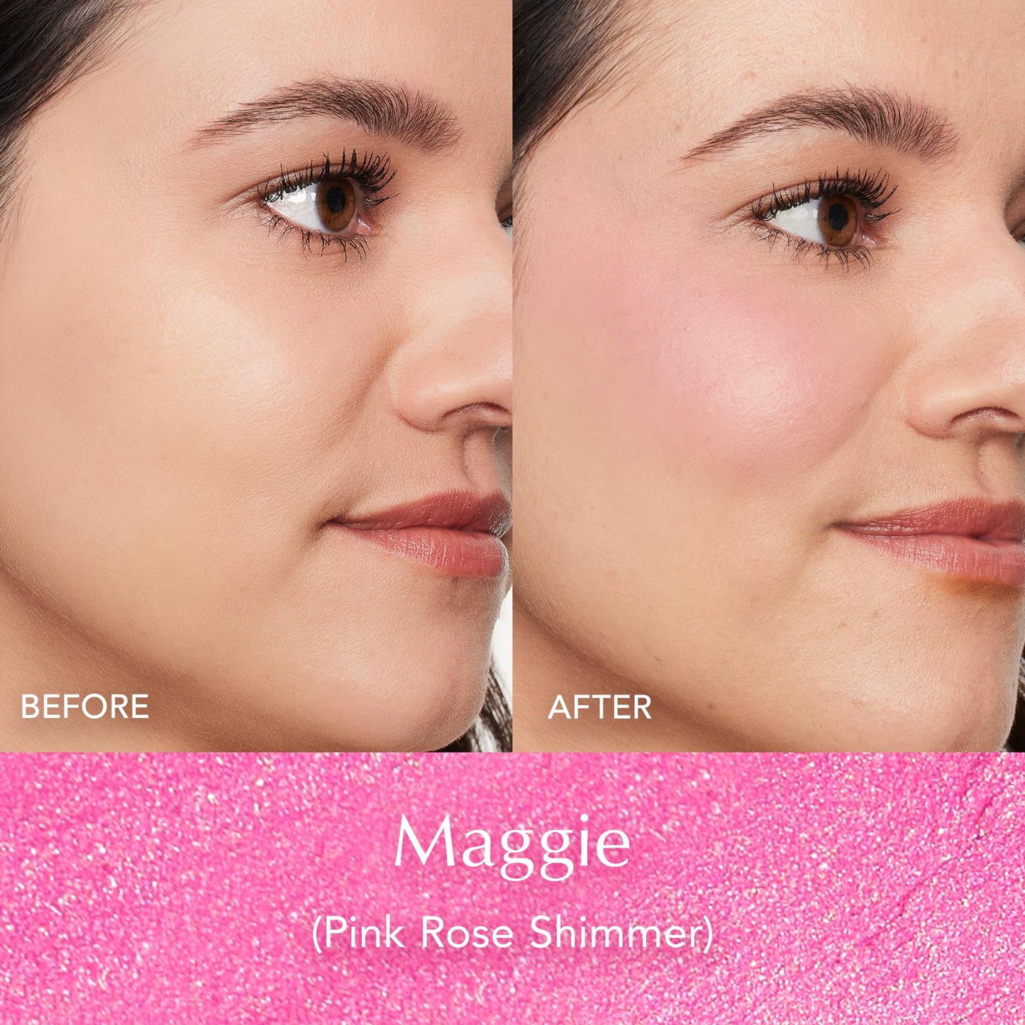 Thrive Causemetics Triple Threat Color Stick: Cream Blush Stick with Vitamin E, Evening Primrose Oil, Waterproof Smudge Proof Face Makeup Formula, Maggie (Rose Shimmer)