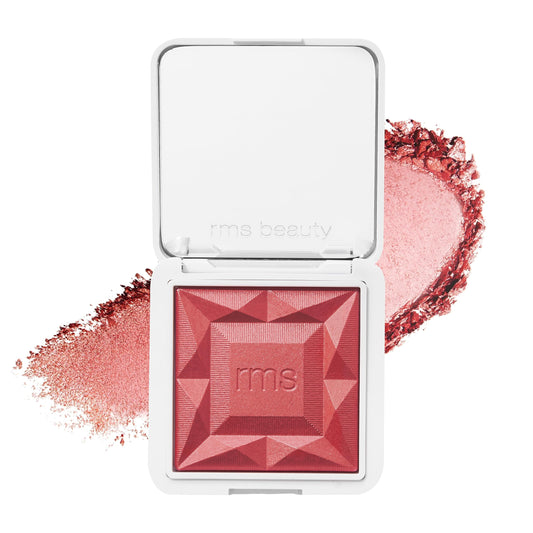 RMS Beauty Redimension Hydra Powder Blush - Hydrating Talc Free Blush for Cheeks - Luminous Shimmer Blush with Jojoba Oil - 0.15 oz