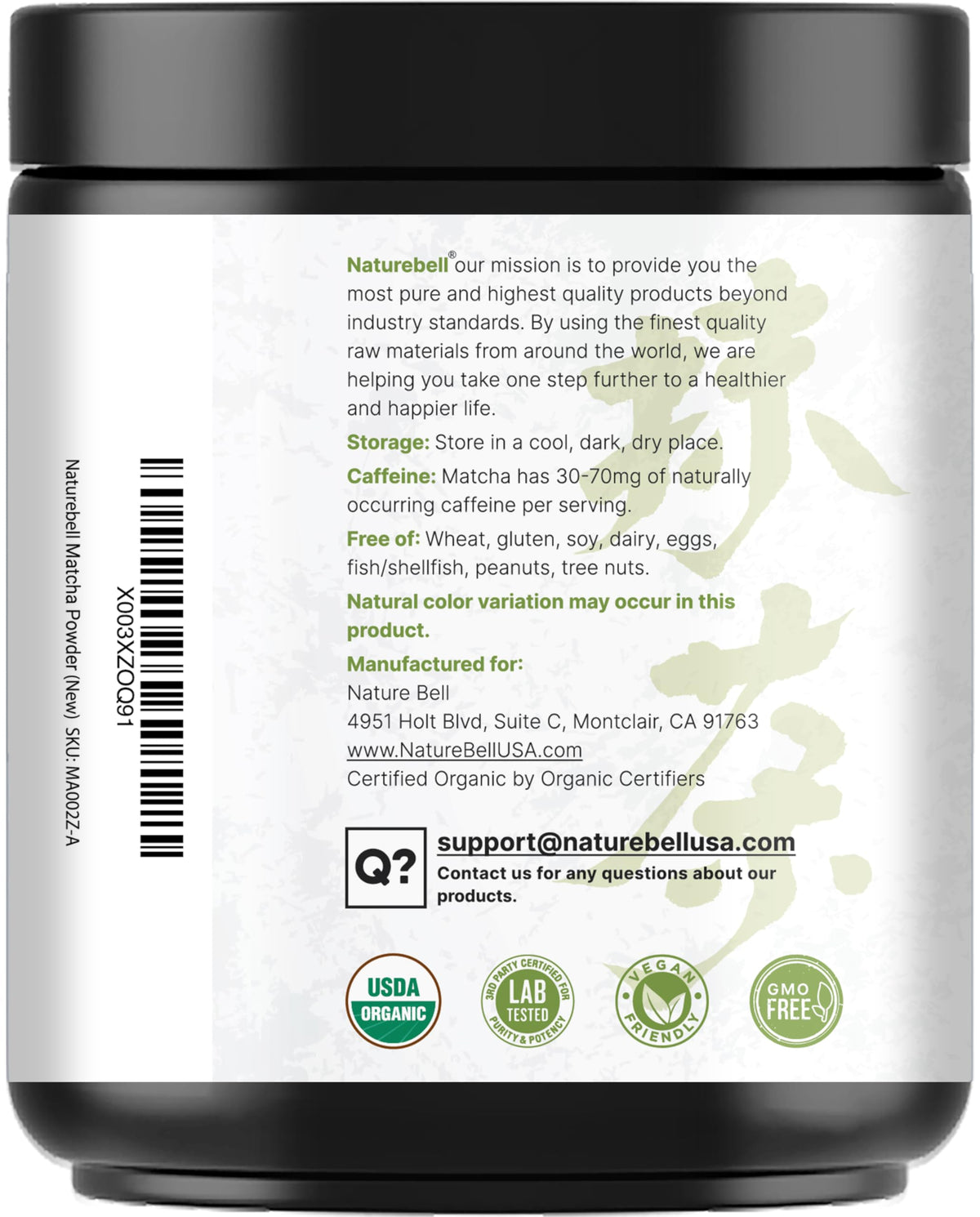 Organic Matcha Green Tea Powder, 1 Pound | Unsweetened with Zero Sugar, Culinary Grade, Potent Early Spring Leaf Harvest, Fine Stone Ground – Vegan, All Purpose, Great for Matcha Latte
