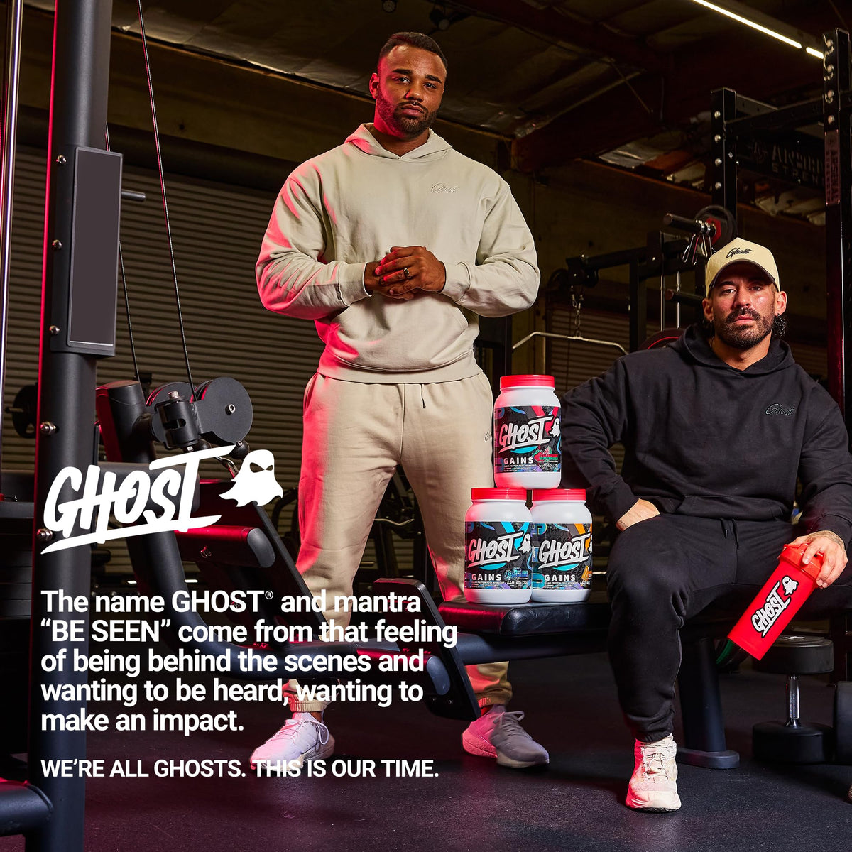 GHOST Clear Gains Mass Gainer Protein Powder - Post-Workout Weight Gainer Mix - 40g of Whey Protein Isolate, 440 Calories & 70g Vitargo Carbs - Lean Muscle Building & Recovery - Strawberry Watermelon