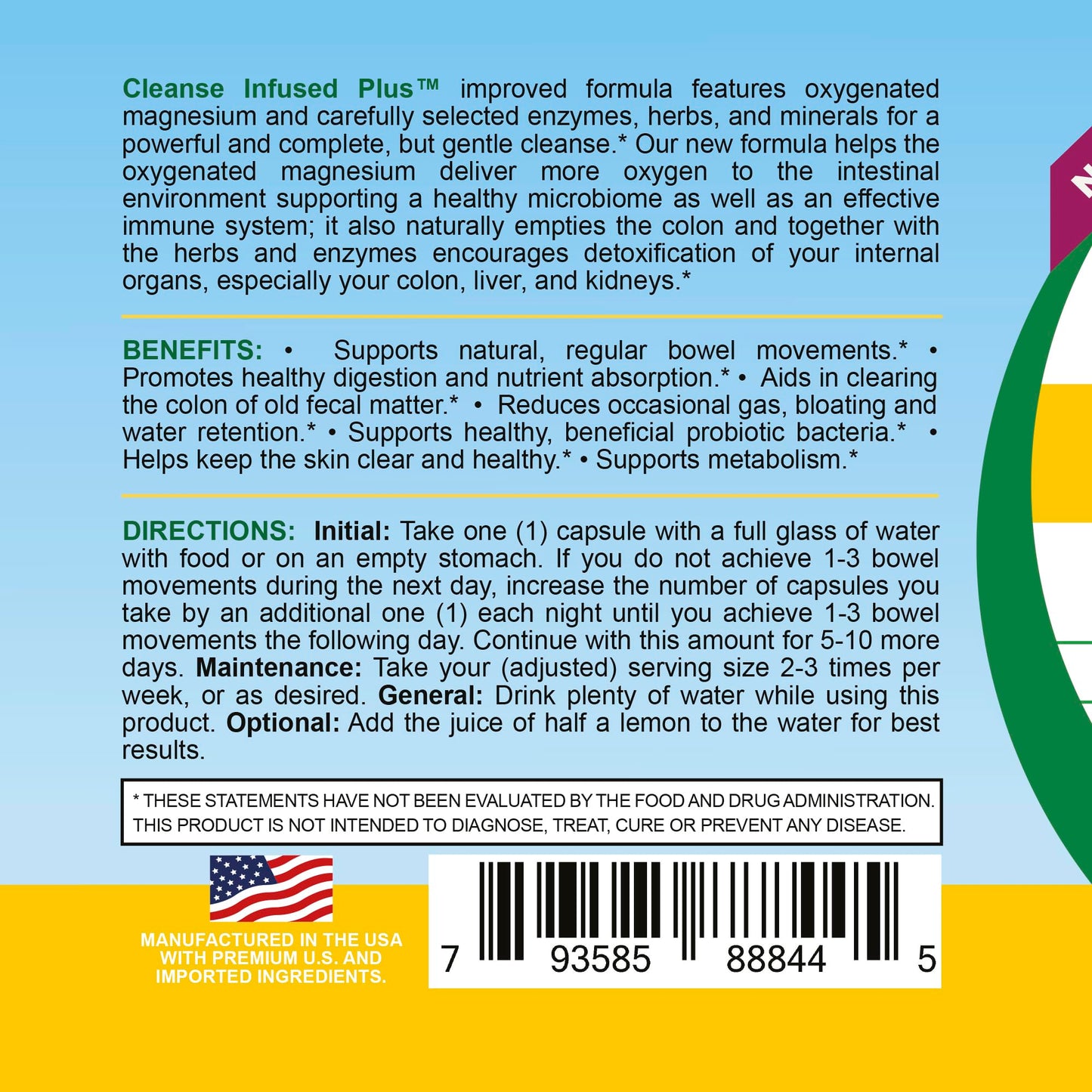 Life Infused Cleanse Infused Plus Digestive Support Supplement – Oxygenated Magnesium with Enzymes & Herbs, Supports Digestive