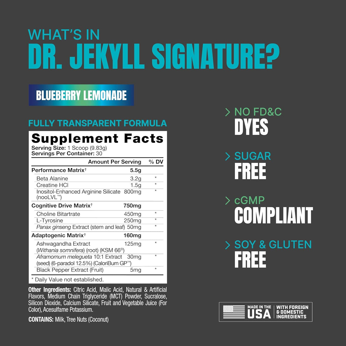ProSupps Mr Hyde Signature 30-Serve Pixie Dust and Dr. Jekyll Signature Blueberry Lemonade