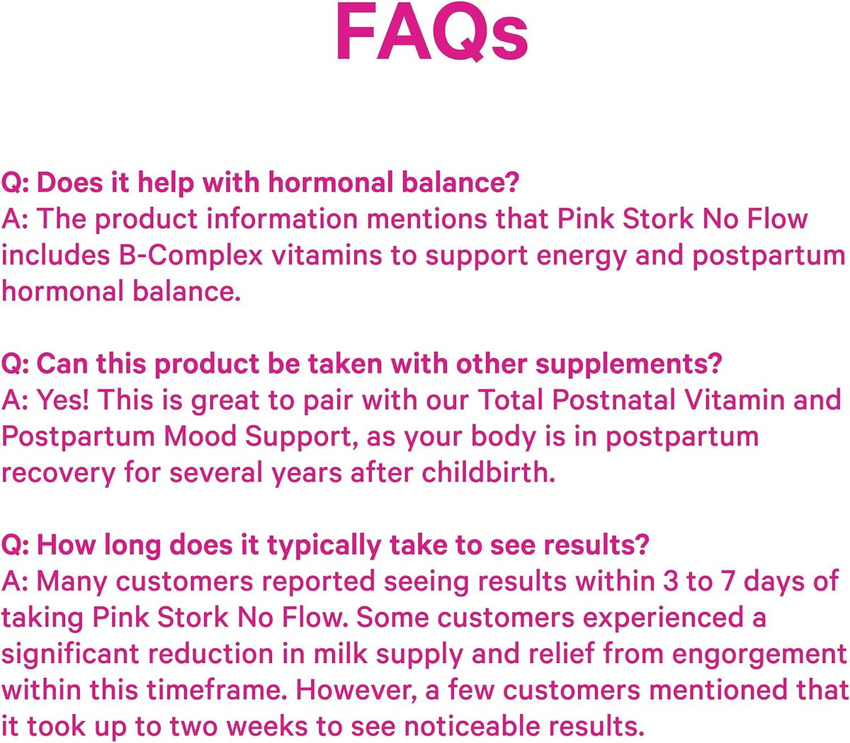 Pink Stork No Flow: Dry Up Breast Milk Supply with Sage, Parsley, and B Vitamins, Postpartum Essentials for Women to Stop Breastfeeding and Decrease Milk Production, 60 Capsules