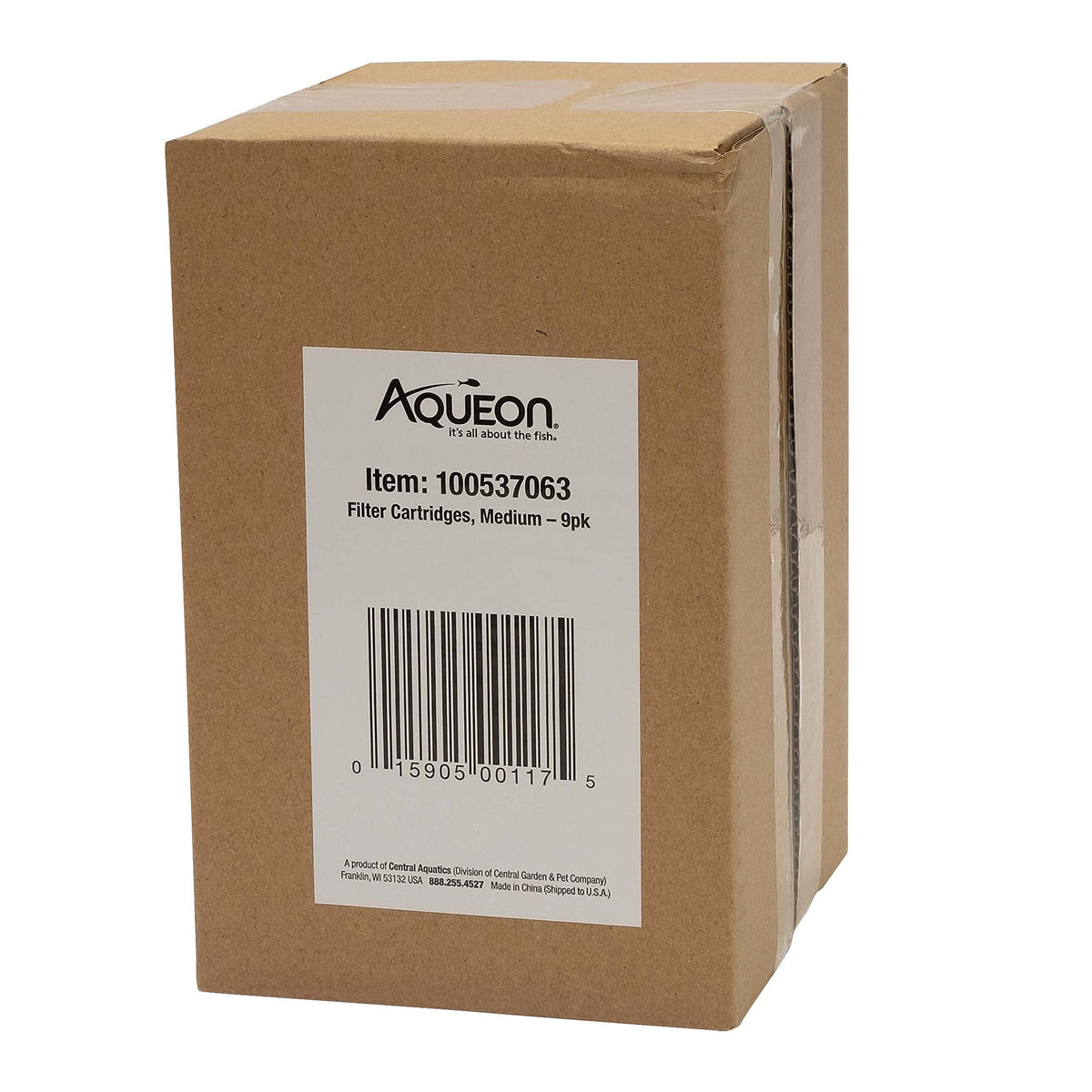 Aqueon Replacement Filter Cartridges Medium, Filter Cartridge, 6-Pack | Fish tank filter cartridge, dual-sided dense-floss with activated carbon, fits QuietFlow size 10 filters