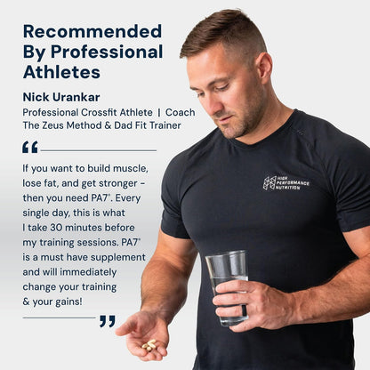 HPN PA(7) Phosphatidic Acid for Muscle & Strength, 96 Tablets | Mediator phosphatidic acid with L-leucine supports protein synthesis, lean muscle and strength from training; 96 Tablets.