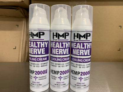 HMP BRANDS Neuropathy Cream Nerve Hemp Cream 2000mg Maximum Strength for Feet, Hands, Legs, Toes, Back. Natural Arnica, Vitamin D3 B1 B6 B12 w Menthol, Made in USA 2.1oz HMP BRANDSBuy Supplements Australia