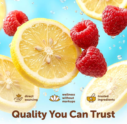 Micro Ingredients Electrolytes Powder, Sugar-Free Lemon Raspberry | 1,000 mg Potassium Per Serving. 139 Servings, 2 lb Bulk Supply, Hydration Drink Mix Powder. 0 Calorie, Keto Friendly. Non-GMO