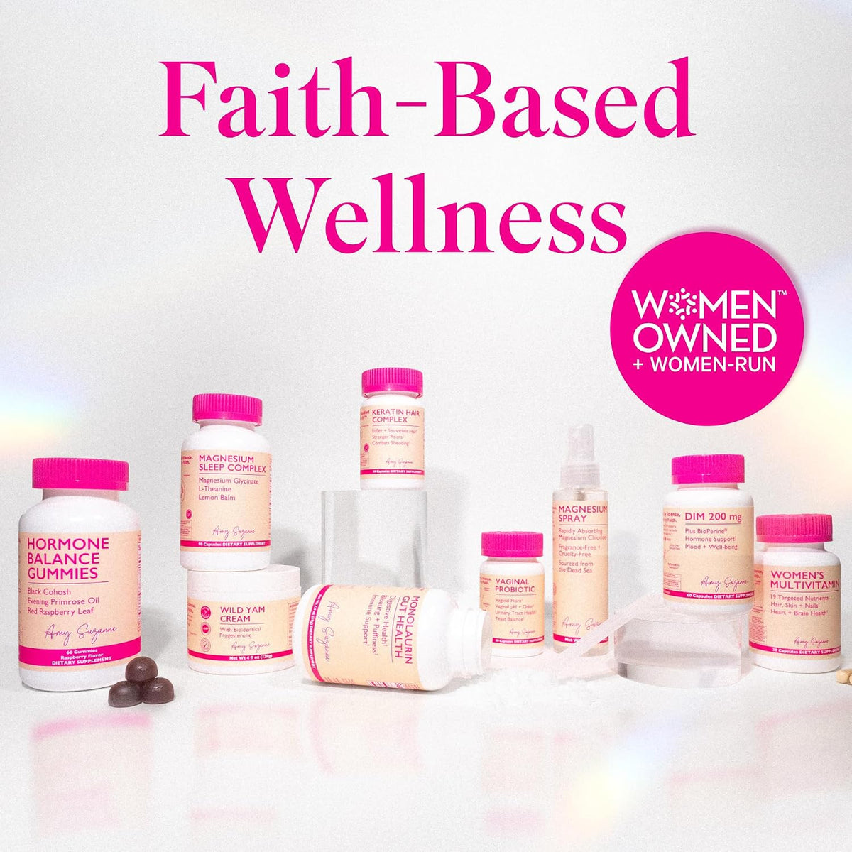 Amy Suzanne Hormone Balance Gummies for Women, 60 Count | Hormone Harmony for Mood, Energy, Occasional Bloat, PMS Comfort, Perimenopause & Menopause Support