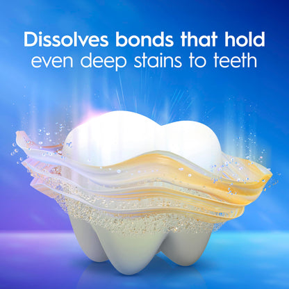 Crest 3D White Deep Stain Remover Toothpaste, Teeth whitening for Adults, 3.1oz, 2 Pack, Sensitivity Safe, Enamel Repair, Cavity Protection