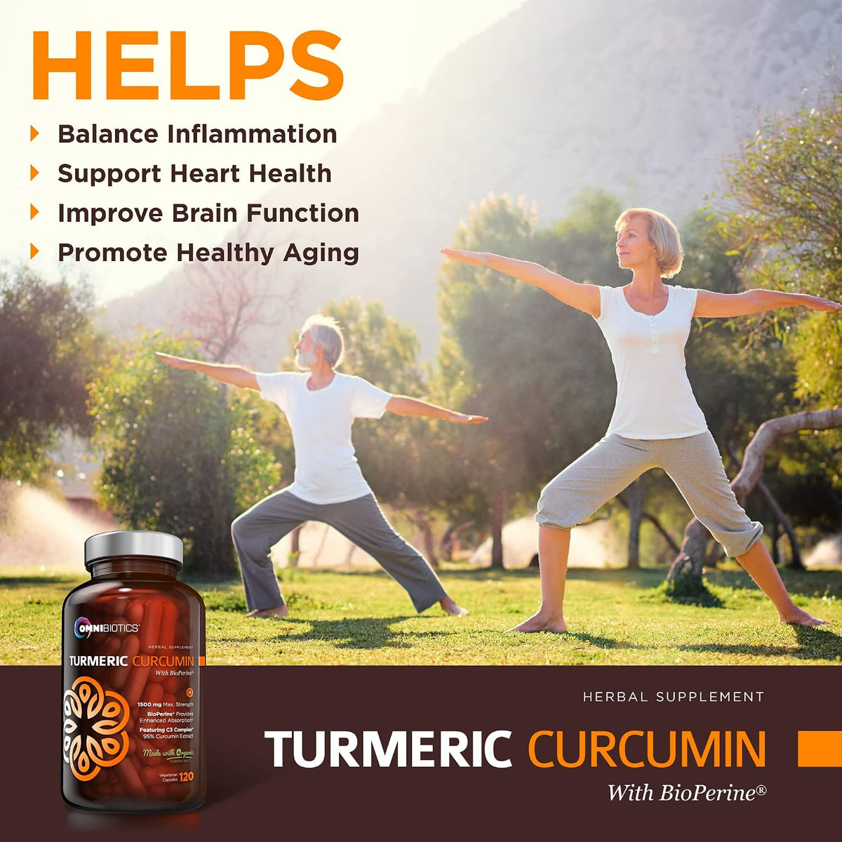 Turmeric Curcumin + Milk Thisle Capsules + Magnesium Glycinate + Myo-Inositol