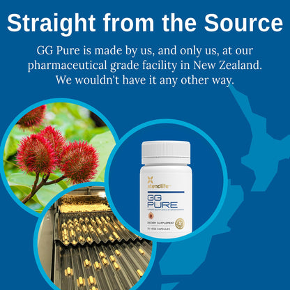 Xtendlife GG Pure Geranylgeraniol for CoQ10, Bone, Muscle & Heart Support - 150mg GG Gold from Annatto Seeds - Ideal for Statin Users - 2 Month Supply (Pack of 2)