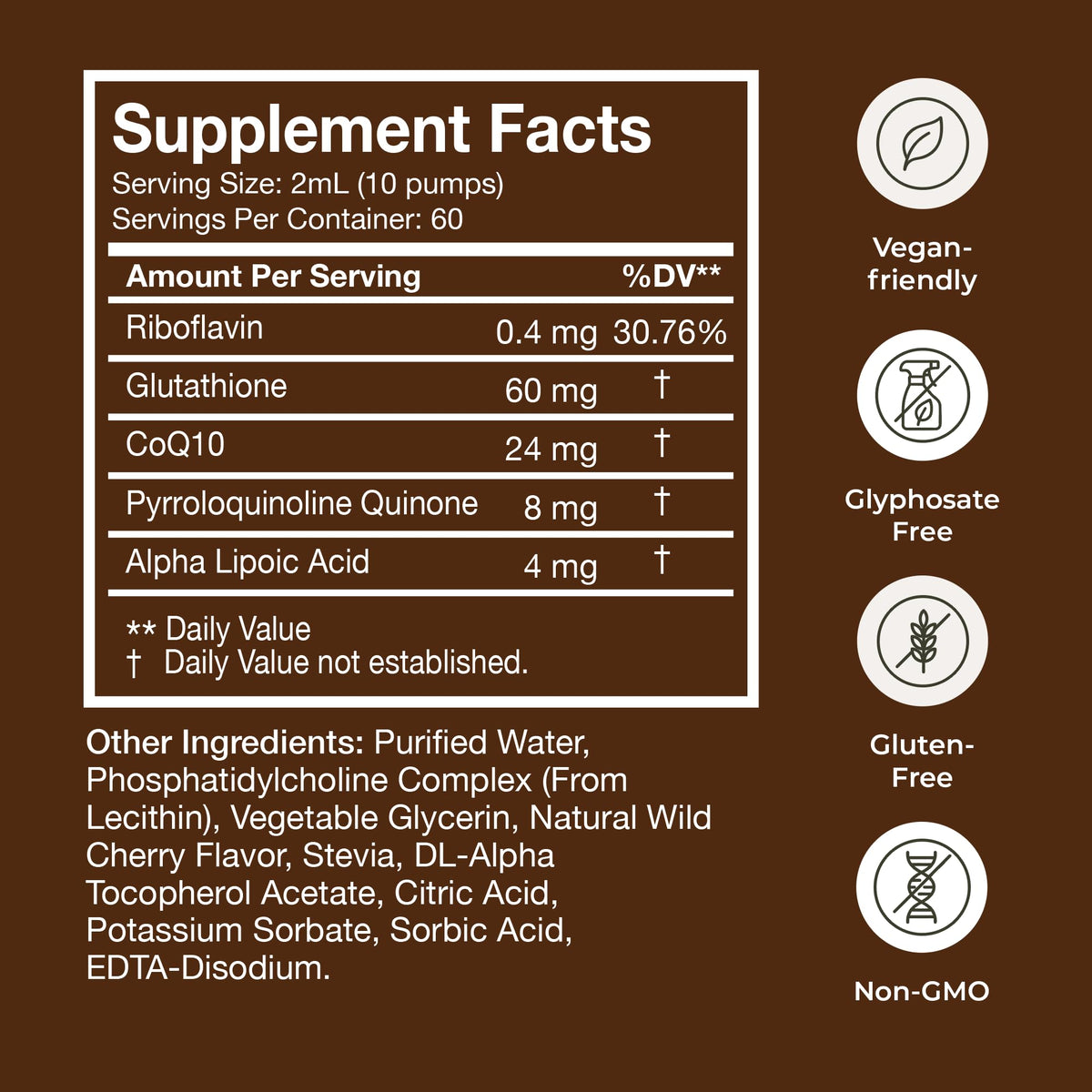 Terra Health Essentials - Liposomal Glutathione - Supports Immunity, Skin, Hair, and Healthy Aging - Maximum Absorption Glutathione Supplements - 30 Day Supply, 2oz