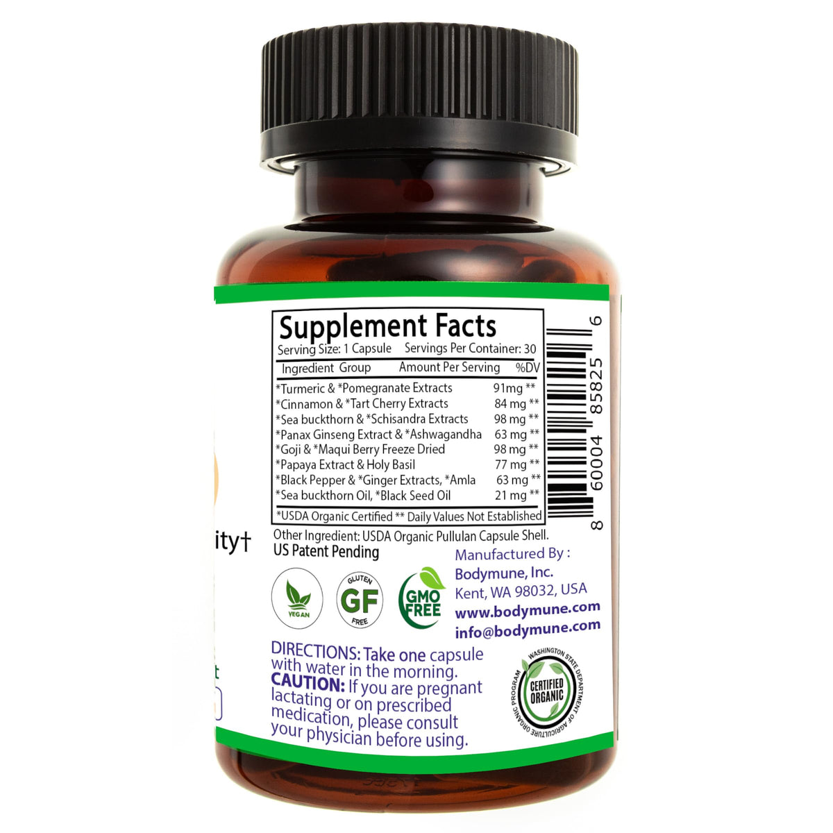 Bodymune JointWorks – Organic Joint & Muscle Support Supplement – Promotes Mobility, Flexibility & Comfort – 60 Capsules (2-Month Supply) – USDA Organic, Vegan, Gluten-Free, Non-GMO