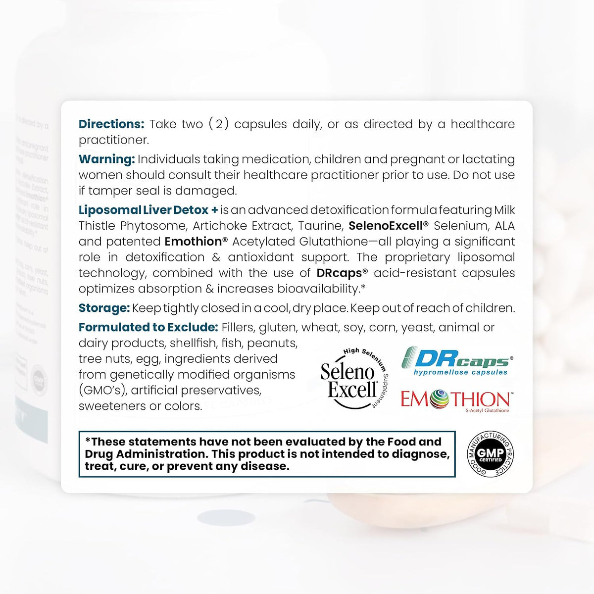Pure Therapro Rx Liposomal Liver Detox + 120 Acid-Resistant VCaps | Soy-Free Liposomal Format Containing Methylation Nutrient Cofactors | Supports Liver Detox and Cleansing | Vegan