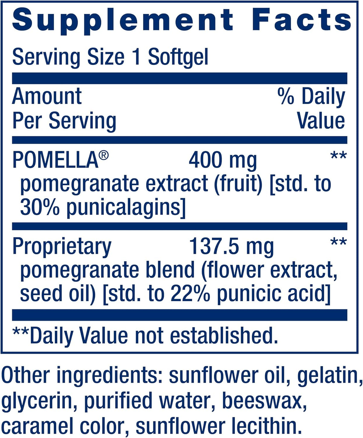 Life Extension Pomegranate Complete, Fruit Extract, Flower, Seed Oil Extract, Cardiovascular Health, antioxidant Support, superfood Supplement, Gluten Free, Non-GMO, 30 softgels | Fruit, Flower & Seed Oil Extract Superfood Supplement for Cardiovascular He