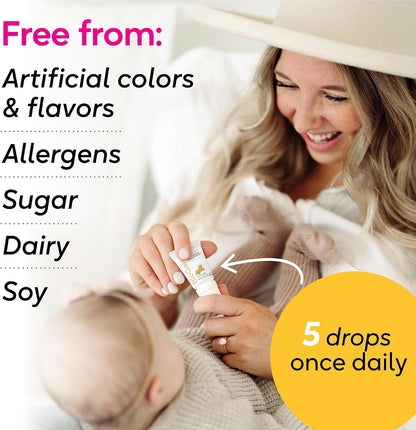 BioGaia Baby Probiotic Drops | Colic & Gas Relief | Safe for Newborns | Pediatrician-recommended | Ease Crying, Fussing, Colic, Gas, Spit-ups & Occasional Constipation | 5mL 2-pack
