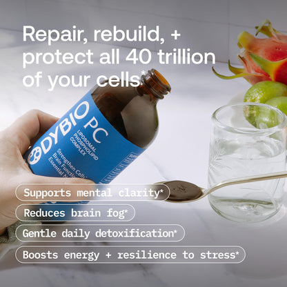 BodyBio PC - Phosphatidylcholine for Brain, Cellular & Cognitive Health | Mental Clarity, Healthy Aging & Gentle Daily Detox