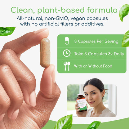 Foundation Formula | Tick Immune Support Supplement | with Japanese Knotweed Root, Cat's Claw, Milk Thistle | Resveratrol Supplement | Non-GMO, All-Natural & Vegetarian, 270 Capsules
