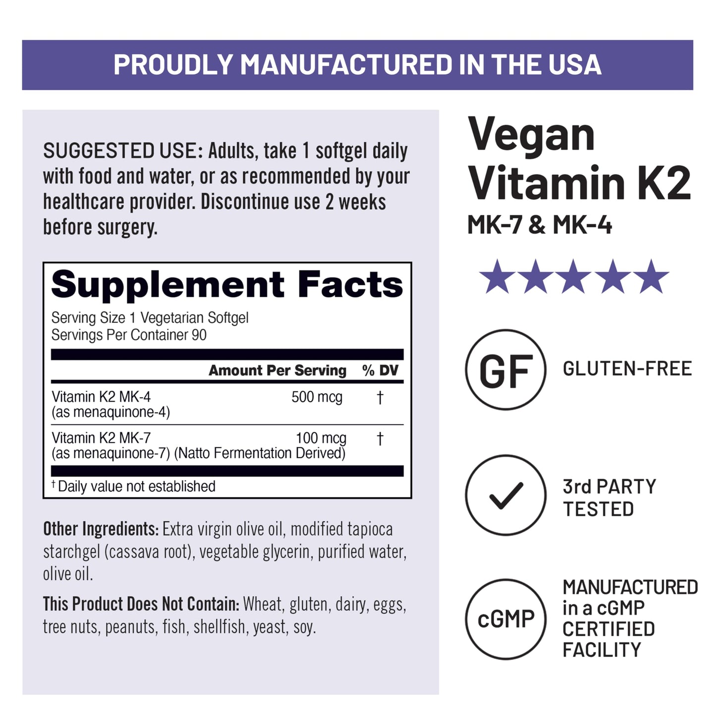 NatureWise Vitamin K2 600mcg Supplement with MK-7 100mcg & MK-4 500mcg - Enhanced Bioavailable Formula - K Complex for Bone and Heart Health