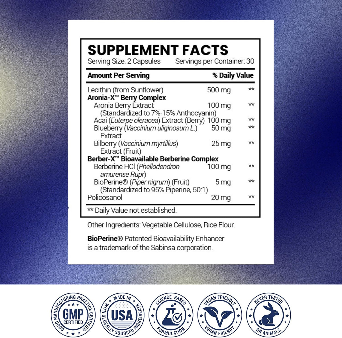 Research Verified Cholestrax - Support LDL and HDL Levels - Berberine, Lecithin, Berry Complex - 60 Capsules - 1 Month Supply - Vegan