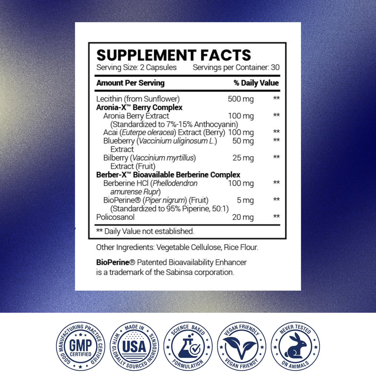 Research Verified Cholestrax - Support LDL and HDL Levels - Berberine, Lecithin, Berry Complex - 60 Capsules - 1 Month Supply - Vegan
