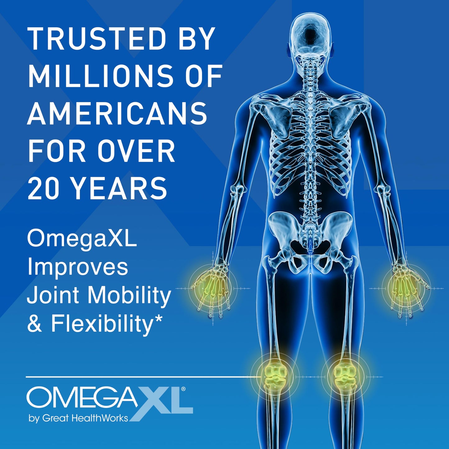 OmegaXL Joint Support Supplement - 60 Softgels & VitaminXL D3 High Potency Daily Vitamin D 5000 IU 125mcg Immune Support Supplement (30 Softgels) - 2 Pack OmegaXLBuy Supplements Australia
