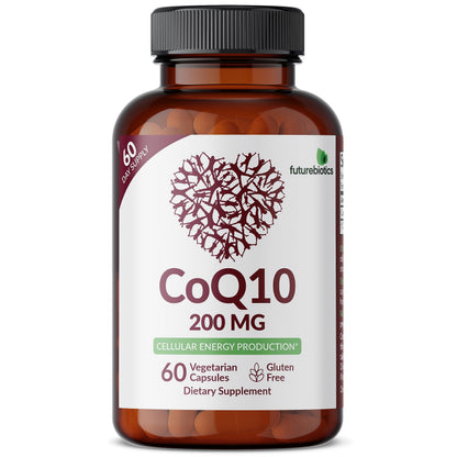 Futurebiotics CoQ10 200 MG Cellular Energy Production, 60 Vegetarian Capsules