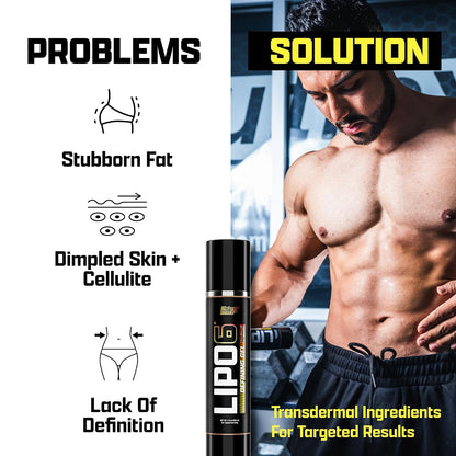 Lipo-6 Defining Gel | Sweat Enhancer Hot Cream for Skin Toning, Tightening & Firming | Boosts Circulation & Sweat