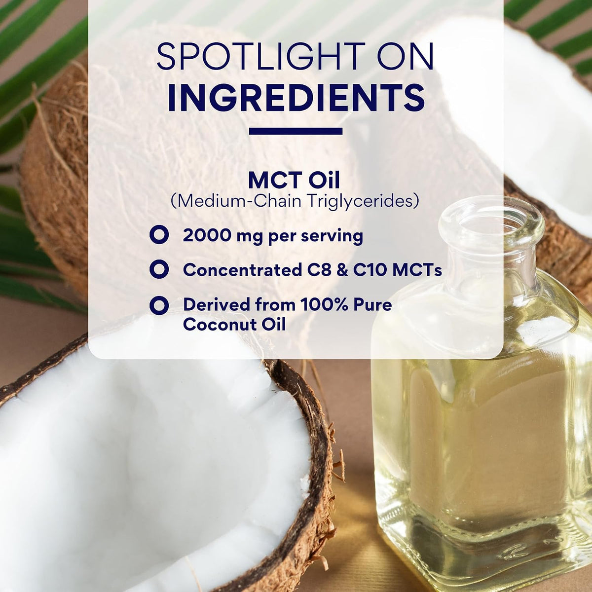 Research Verified 100% MCT Oil - 2 Fl. Oz. - 1 Bottle - Vegan Friendly