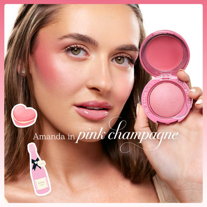 tarte macaron blush & glow duo - Multi-Use Longwear Makeup with Peptides, Cream & Powder Blush Duo with Blend Bar for a Buildable Bright Lifted Look, Vegan & Cruelty-Free
