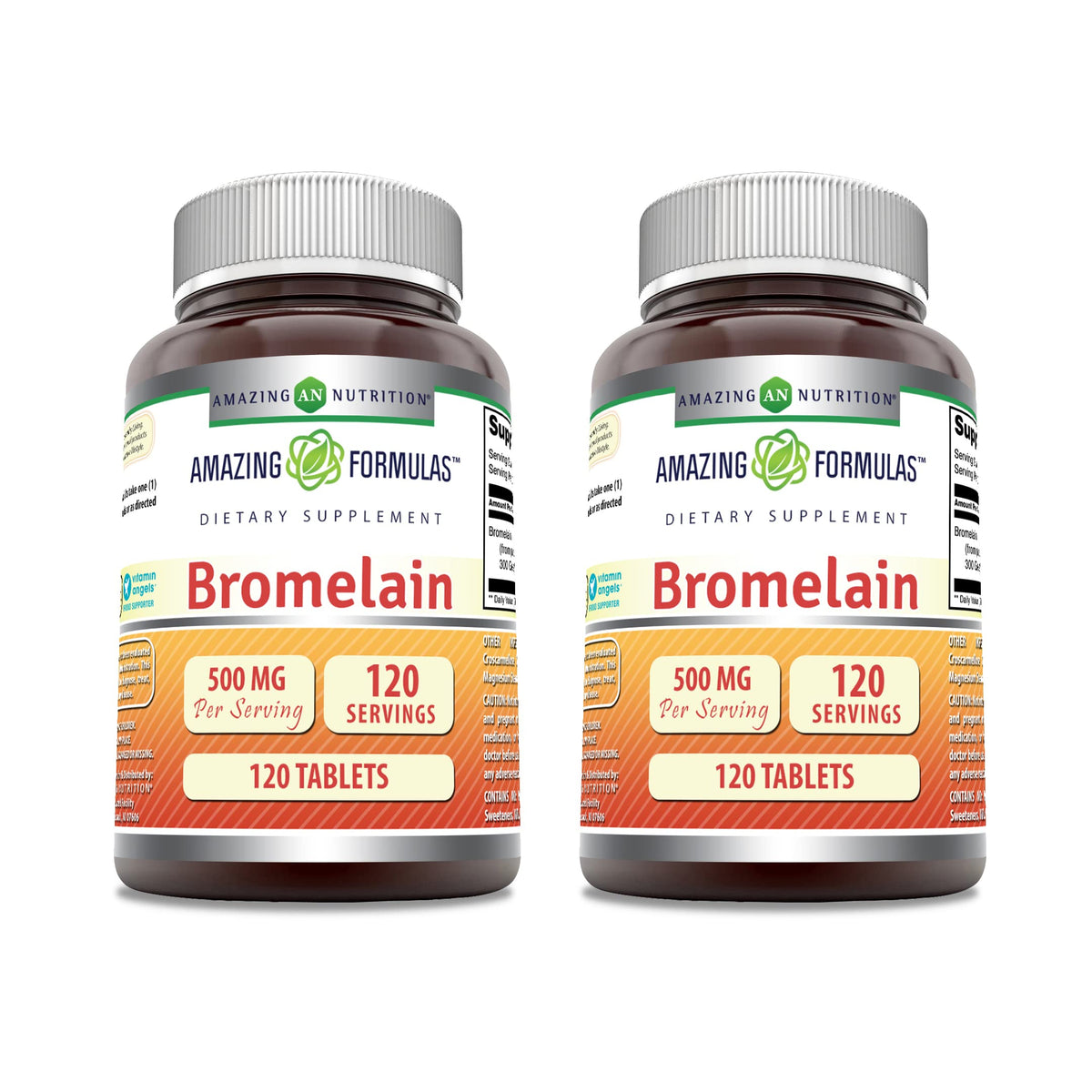 Amazing Formulas Bromelain 500 Mg | Tablets Supplement | Non-GMO | Gluten-Free | Made in USA (Pack of 1 | 240 Count)