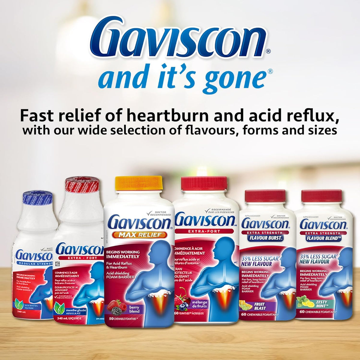Gaviscon Max Peppermint Tablet, 50 Count