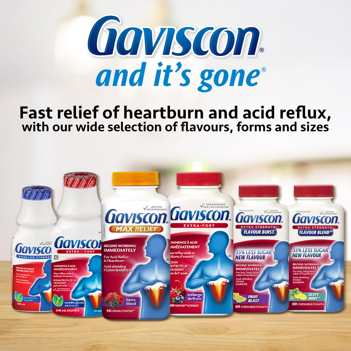 Gaviscon Heartburn Relief, Extra Strength Liquid ICY Mint 600 ml