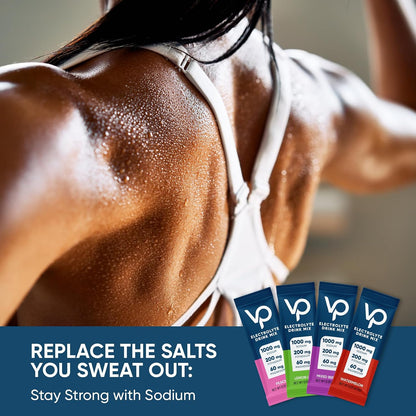 Venture Pal Electrolyte Powder Variety Pack – Sugar-Free Hydration Mix with High Sodium & Daily Vitamins | Keto, Vegan, Paleo Friendly | Zero Calories | 16+16 Sticks