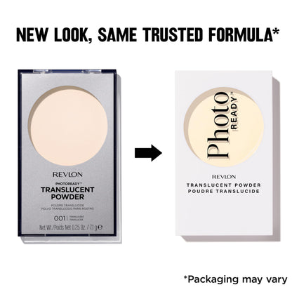 Revlon PhotoReady Blurring Face Powder, Longwear, Flawless Finish, Packaging May Vary, 001 Translucent