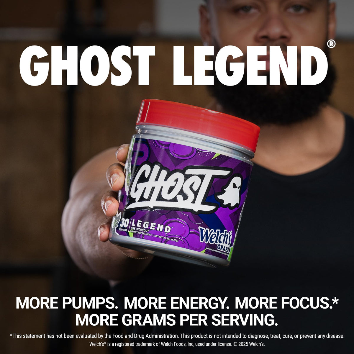 GHOST Legend Pre Workout Powder, Sonic Cherry Limeade - 30 Servings – Pre-Workout for Men & Women with Choline, L-Citrulline, & Beta Alanine for Energy & Focus