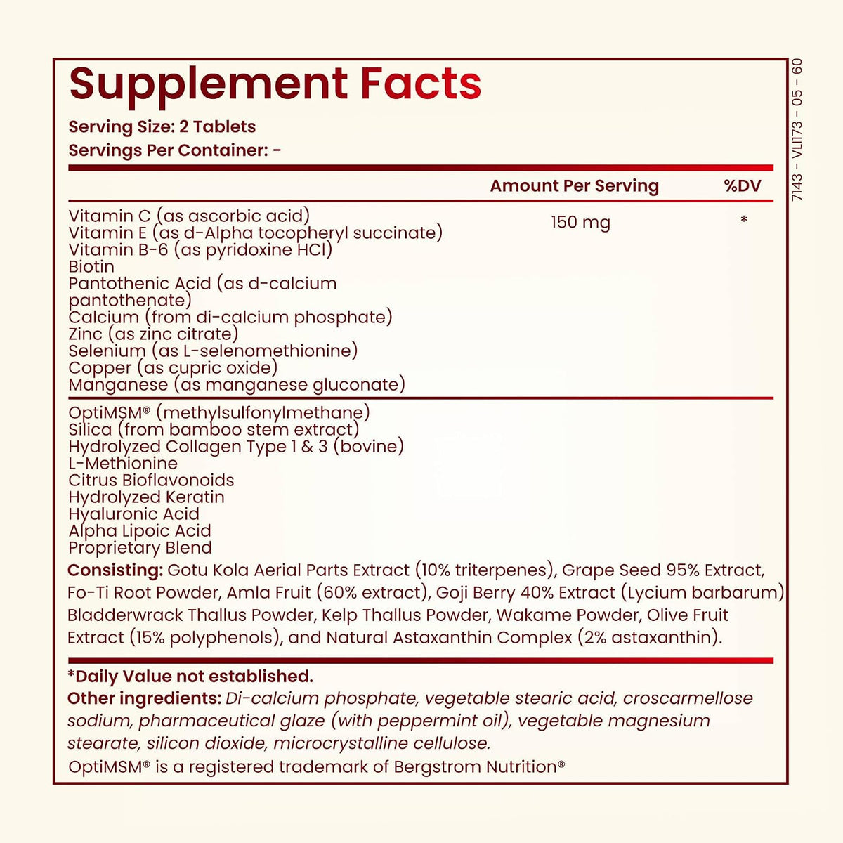 Hair Skin Nails Vitamins - Biotin + Collagen Supplement, Vitamin C&E Complex for Healthy Hair Growth, Strong Nails & Glowing Skin - Premium Beauty Support Supplement for Women & Men