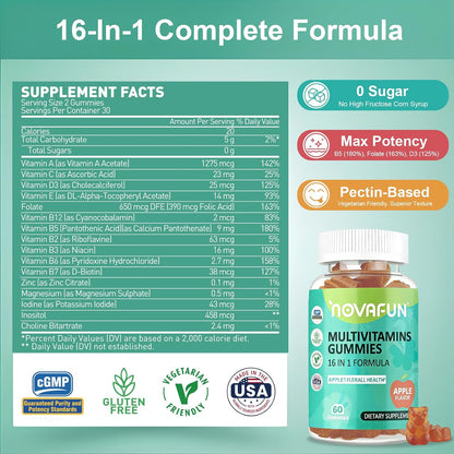 Potassium Citrate & Multivitamin Gummies 2-Pack Bundle – Supports Electrolyte Balance & Daily Nutritional Wellness for Adults