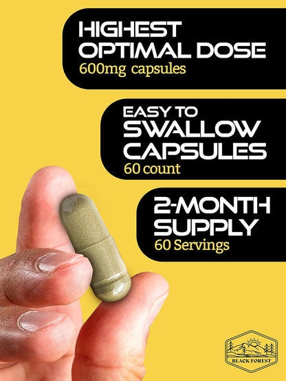 Cistanche Tubulosa 200mg & Tongkat Ali 400mg (Max Purity) 2 Month Supply (50% Echinacoside + 10% Acetoside with Tongkat Ali for Men 200:1 (Longjack) Eurycoma Longifolia) similar to Fadogia Agrestis