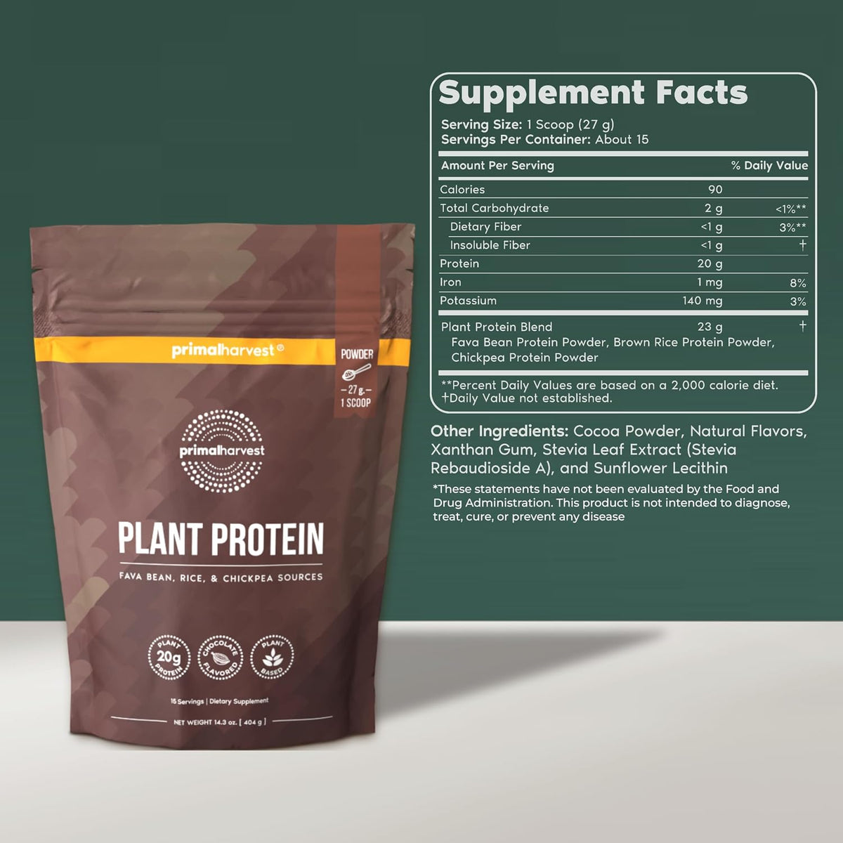Primal Creatine Powder + Chocolate Protein Vegan Powder Bundle | 2-Pack | Build Muscle, Enhance Recovery & Fuel Performance | 30 Servings Each