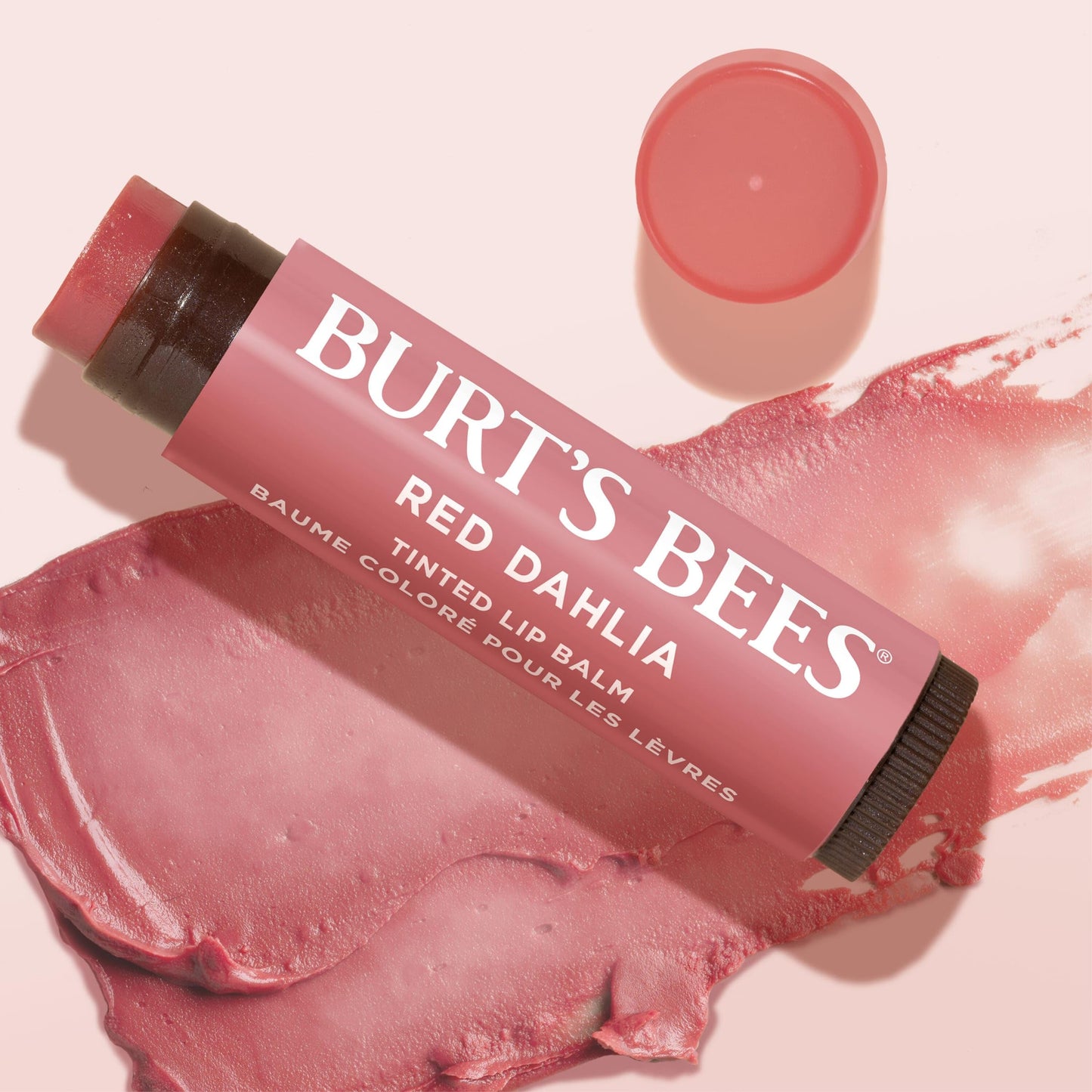 Burt's Bees Lip Tint Balm with Long Lasting 2 in 1 Duo Tinted Balm Formula, Color Infused with Deeply Hydrating Shea Butter for a Natural Looking Buildable Finish, Fiery Red Dahlia (2-Pack) Burt's BeesBuy Supplements Australia