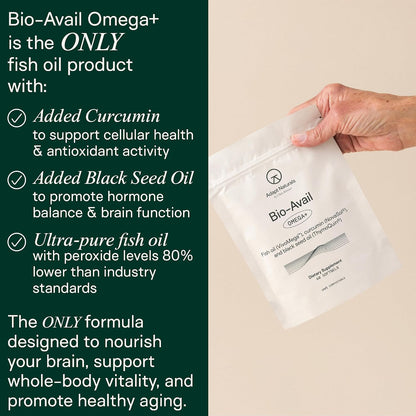 Adapt Naturals Daily Essentials Bundle – Bio-Avail Omega+ Fish Oil with Curcumin & Black Seed & Bio-Avail Multivitamin for Men & Women – 30-Day Supply