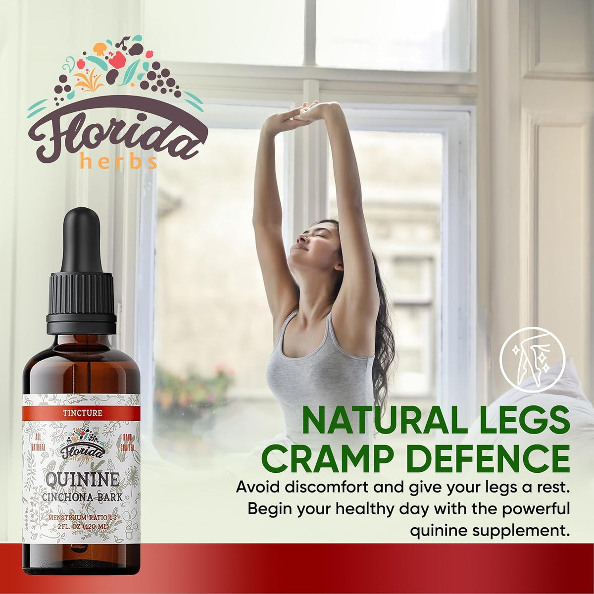 Quinine Tincture Extract, Quinine Liquid (Cinchona officinalis) Dried Bark Herbal Supplement- Non GMO Gluten Free in Cold-Pressed Vegetable Glycerine 670 mg (2 oz)