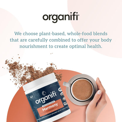 Organifi Harmony - Hormone Balance for Women with Cacao Superfood Powder, 30 Servings