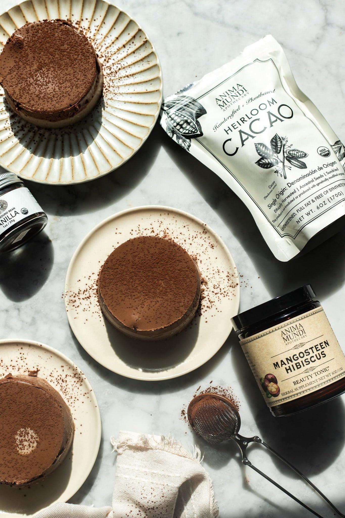 Anima Mundi Heirloom Cacao Powder - Organic Ancestral Seeds - Single Origin Ecuador Cacao Arriba Superfood for Ceremonial Rituals - Antioxidant-Rich