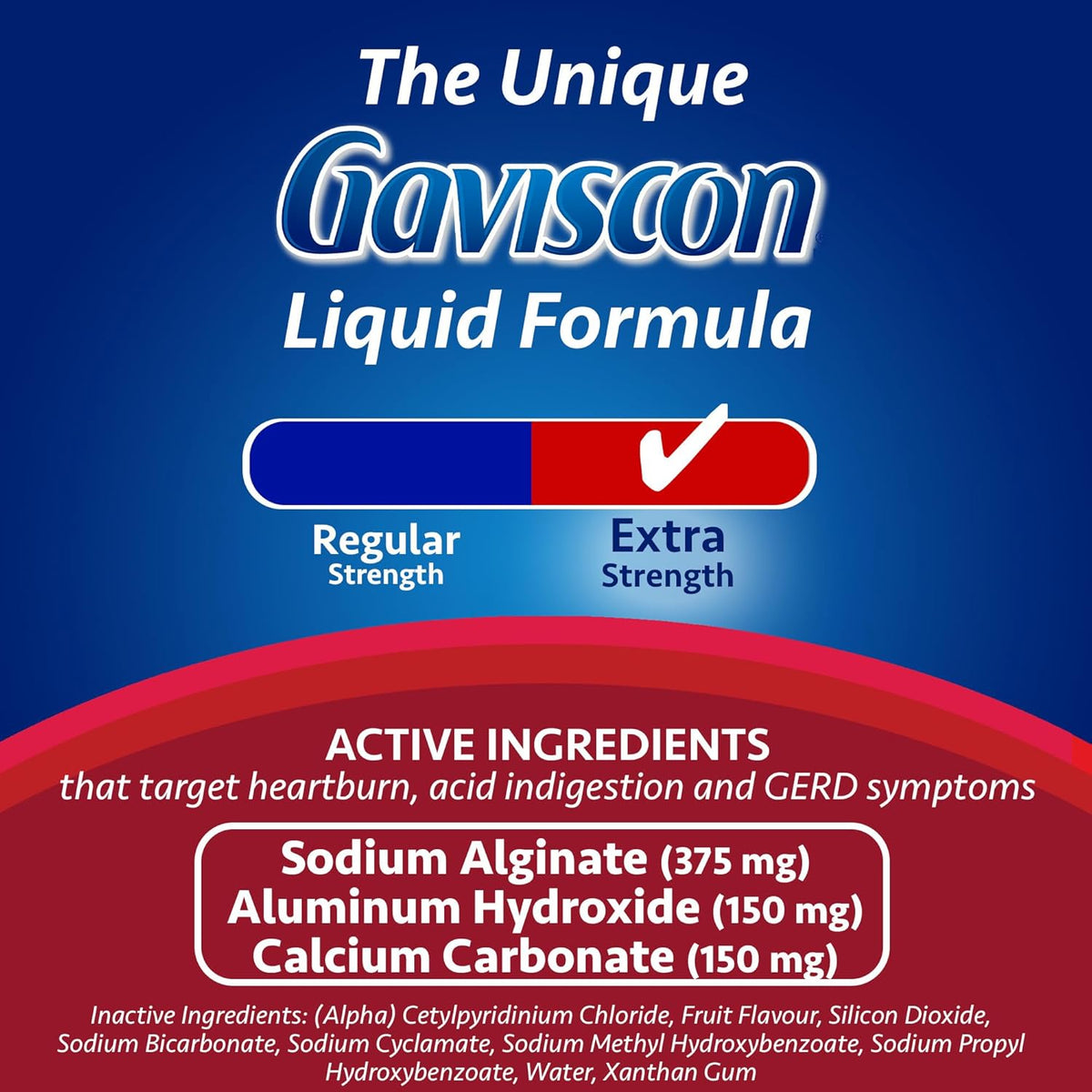 Gaviscon Heartburn Relief, Extra Strength Liquid Fruit 600 ml