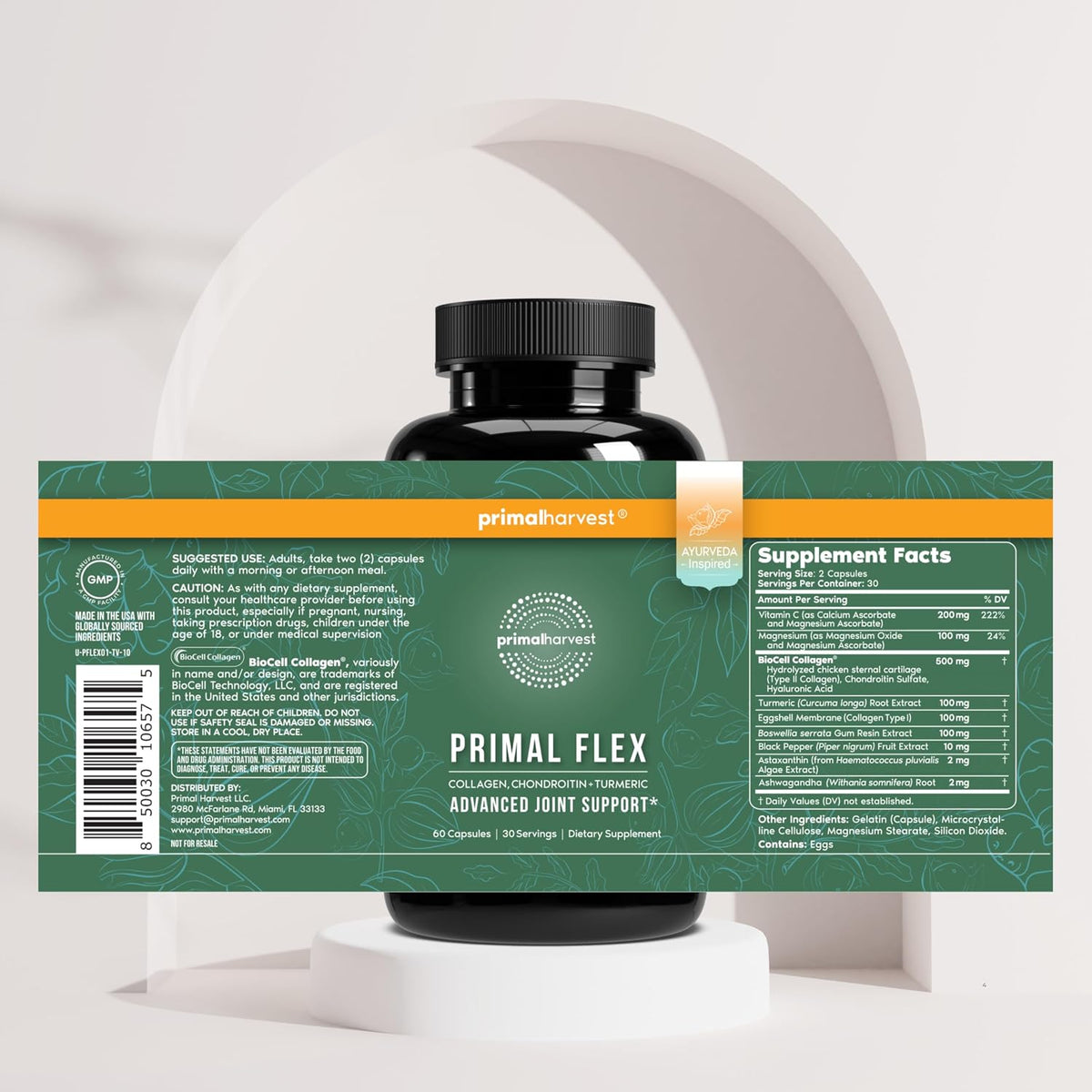 Primal Harvest Flex - Daily Supplement, Gluten & Dairy Free